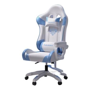 Imagem de Cadeira de escritório para jogos, cadeira de escritório com função reclinável, cadeira ergonômica de computador para casa, dormitório, cadeira de chefe ajustável