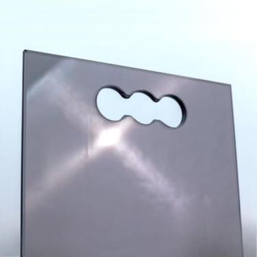 Imagem de Tábua De Vidro Temperado 30x21 Churrasco Carne Cozinha Vidro(Fumê,10mm)