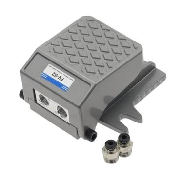 Imagem de FV-02 1/10.2 cm BSP Rosqueado One In One Out Air Pneumatic Pedal Válvula Pedal Interruptor 2 Vias 2 Posições FV-02 0,15~0,8Mpa 1 peça (FV-02 PC4mm)