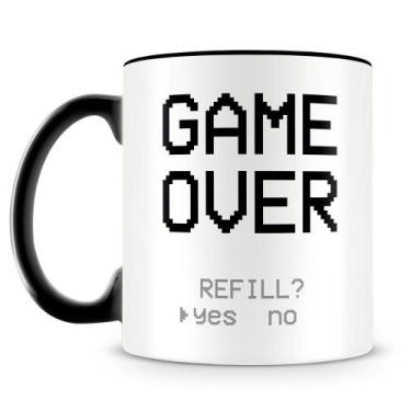 Imagem de Caneca Personalizada Game Over - Estampa Geek & Nerd - Amo Canecas