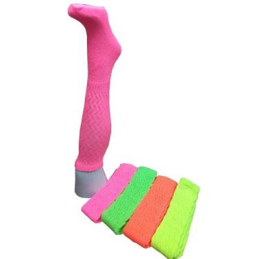 Imagem de Meia Aeróbica Neon Fitness Academia: Kit 6 Pares Cor Única - Tark, Ver