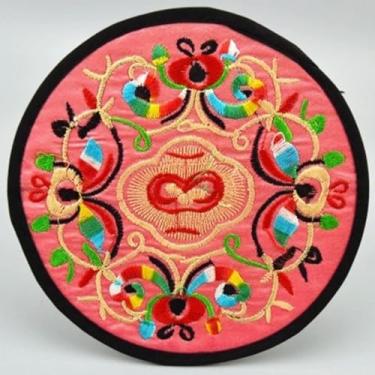 Imagem de Porta-copos para bebidas Boho arte mexicana presentes redondos vintage bar porta-copos étnico floral tapete de xícara de chá indiano decoração de casa