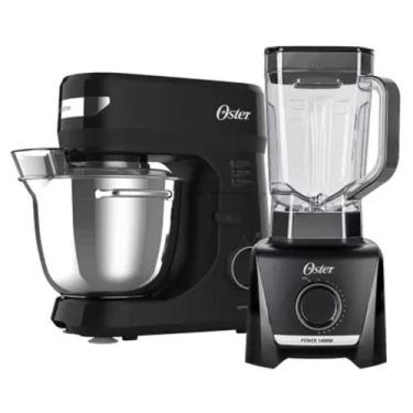 Imagem de Kit Batedeira Planetária Bowl Inox Iii E Liquidificador 1400 Oster 110