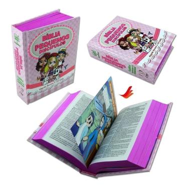 Imagem de Bíblia Infantil Pequenos Discípulos Harpa Meninas