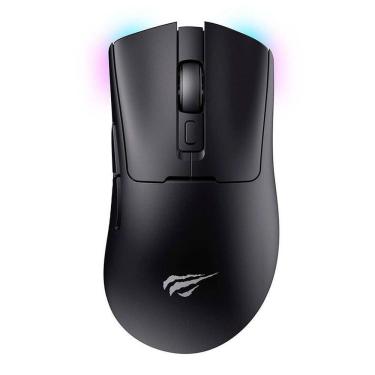 Imagem de Mouse Gamer Havit MS966SE, RGB, 10000PI, 7 Botões, Wireless, Preto