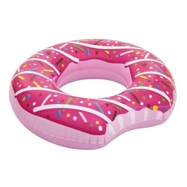 Imagem de Boia Inflável Donut 107cm De Diâmetro Bestway Rosa
