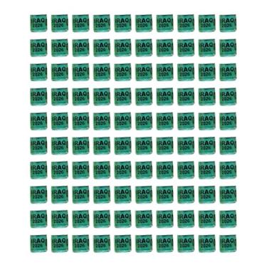 Imagem de Ｂｅｓｇａ Conjunto de 100 Anéis de Identificação para Pernas de Pombos, Acessório para Aves 2026, Anéis para Pernas de Pombos, Patos, Pintinhos, Agapornis, Iraque Verde