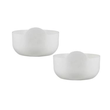 Imagem de Kit 2 Super Bowl Branco 475Ml Plástico Premium - Bb Store