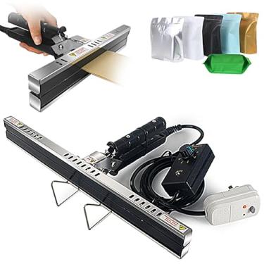 Imagem de Máquina seladora de calor portátil, seladora de saco plástico 20 300 400 mm, seladora de impulso, máquina de embalagem de saco seladora a vácuo, para saco Mylar, saco de alumínio, saco de celofane, 30