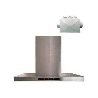 Imagem de Coifa Split Ilha Celdom Flat Touch 90cm Inox com Motor em Linha