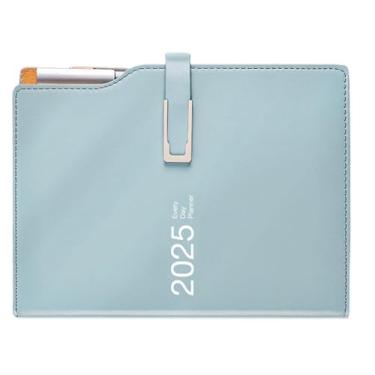 Imagem de Agenda 2025 | Agenda mensal A6 2025 | Caderno diário com caneta, agenda semanal para gravar tarefas diárias
