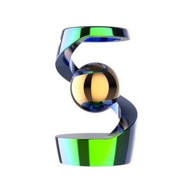 Imagem de oshhni Brinquedo de mesa portátil para escritório, lembrancinha de festa para adultos, brinquedo relaxante e divertido de ilusão de ótica em metal.