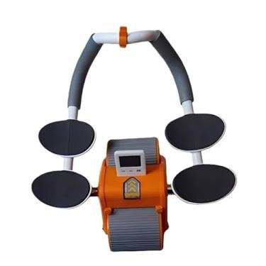Imagem de Roda De Exercícios Abdominais Com Suporte Duplo De Eficiência De Fortalecimento rodinha abdominal Abdominais e Costas, Kit para Treino em Casa