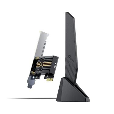 Imagem de TP-Link Cartão Wi-Fi Wi-Fi 7 BE9300 PCIe (Archer TBE553E) | Placa de rede Tri-Band para PC Desktop | Bluetooth 5.4 | Base de antena magnética | Suporte de perfil baixo | Windows 10/11, não compatível