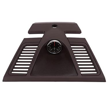 Imagem de Semme Guarnição da Tampa do Painel de Instrumentos do Dash Clock Com Substituição do Cronômetro para 2010 2016 OEM 970 552 151 01 7X0 Marsala Red ABS Dash Bezel Upgrade (instrumento preto)