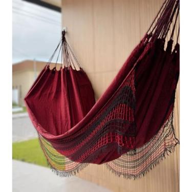 Imagem de Rede de Descanso, Macia Ao Toque, Mas Resistente, Adequada Para Salas de Estar, Varandas, Jardins e PáTios.(VERMELHA)