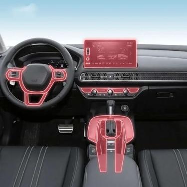 Imagem de HGFLBNV Painel de caixa de engrenagens interior de carro TPU transparente película protetora antirarranhões adesivos reparo, para Honda HR-V 2024-2025