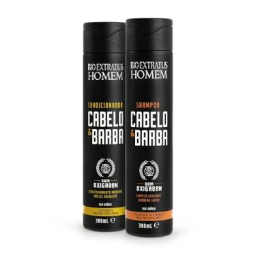 Imagem de Kit Shampoo e Condicionador Bio Extratus Homem Cabelo & Barba 300mL