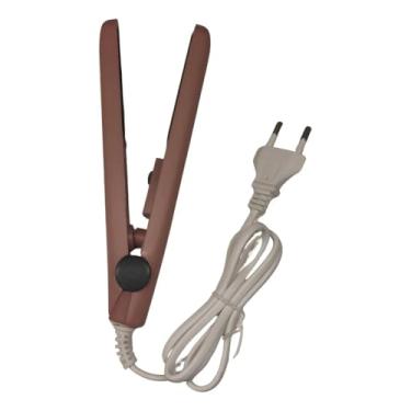 Imagem de Mini Chapinha Alisadora com Placas de Cerâmica, Portátil, Rápido Aquecimento, Ideal para Alisamento Preciso e Viagens (Cobr)