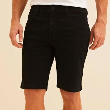 Imagem de Bermuda Jeans Forum Paul Slim Ve26 Preto Masculino, 44