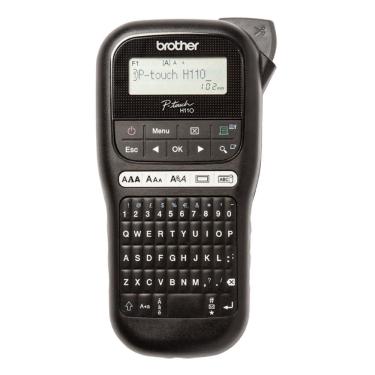 Imagem de Rotulador Eletrônico Brother PT-H110BK - Tela LCD - para Fitas 12mm Laminadas - Preto