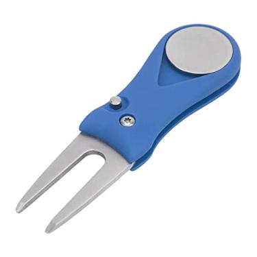 Imagem de aqxreight Ferramenta de Reparo de Divot de Golfe de Metal Bola de Clube de Golfe Colocando Garfo Verde Com Marcador de Bola Magnética Roxo o Uso Conveniente é Verde para Abrir é o Design da Mola (#3)