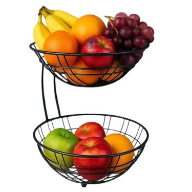 Imagem de FRUTEIRA BOWL 2 ANDARES AÇO INOX PRETO - BSMIX