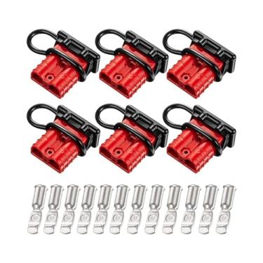 Imagem de ZEZEFUFU Conector rápido de bateria de 6 peças de calibre 6-14 conector rápido da bateria, kit de plugue de chicote de fios rápidos de bateria