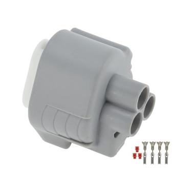 Imagem de Partuto 1 conjunto de plugue de conector de luz de seta de 3 pinos para Honda HR-V 2016-2020 fêmea conector de plugue de alojamento de terminal Nº 61880099/6188-0099