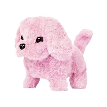 Imagem de Brinquedo de cachorro para passear – educativo interativo, cachorro de pelúcia elétrico latido, para meninos, pré-escolares, adolescentes, crianças, sala de estar, quarto, dormitório, apartamento de