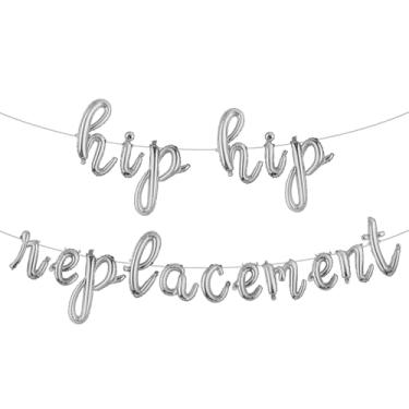 Imagem de Faixa de balão de substituição de quadril com glitter para homens, artigos de festa de aniversário, ideias e presentes 21, 30, 40, 50, 60, 70, 80 anos decorações de aniversário adulto (substituição do