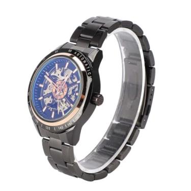 Imagem de ZJchao Forsining Relógio Mecânico Automático, Relógio de Pulso Masculino de Aço Inoxidável Com Movimento Automático de, para Reuniões Casuais de Negócios, 30m (caso de ouro rosa)