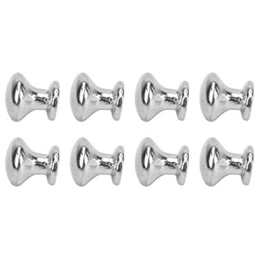 Imagem de Naroote Maçaneta de Metal Em Miniatura para Casa de Bonecas, Cabeça Redonda, Puxador para Bonecas Em Escala 1:12, 8 Peças, Estilo Simples, Maçaneta de Porta para Móveis, Armários (Prata)