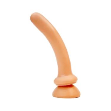 Imagem de Prótese Maciça Realista 17x4cm Toque Suave Com Ventosa Fixadora Flexível Brinquedo Erótico Consolo KT250