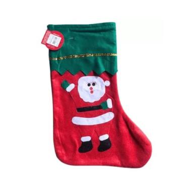 Imagem de Bota Natalina Papai Noel Decoração festa - FISIOSMART