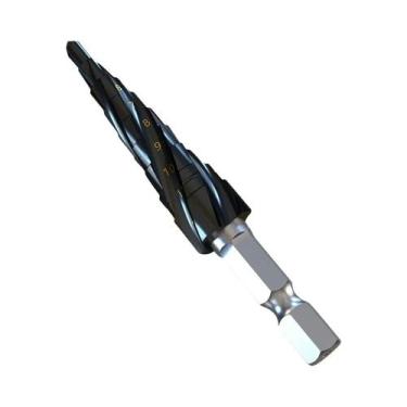 Imagem de Broca Escalonada M35 De Cobalto Com 4 Lâminas, Haste Hexagonal De 1/4 