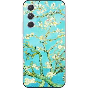 Imagem de Berkin Arts Compatível com Samsung Galaxy A55 5G capa de silicone capa de telefone flor pós-impressionismo (flor de amêndoa Vincent Van Gogh)