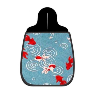 Imagem de Lixeira De Carro Organizador Lixinhocar Peixe Carpa Oriental Azul