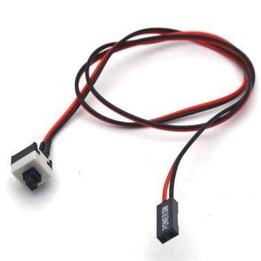 Imagem de AMONIDA Interruptor de Ligação Em Ponte Com Botão Liga/Desliga para PC de 2 Pinos para Chassi ATX de Reinicialização Rápida, Material ABS 1 Pacote