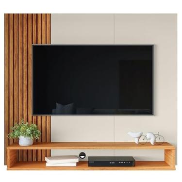 Imagem de Móveis Painel Para Tv Até 55 Polegadas(OFF-WHITE/3D RIPADO/NATURE)