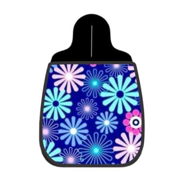 Imagem de Lixeira De Carro Organizador Lixinhocar Floral Neon Fundo Marinho