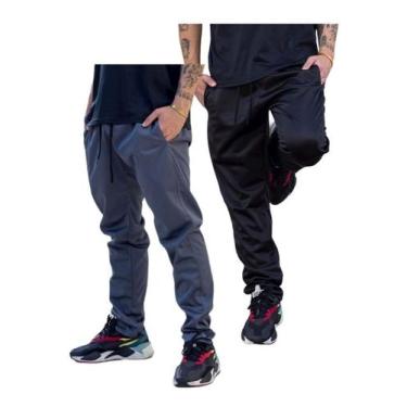 Imagem de Kit 2 Calças Masc Esportiva Inverno 2 Bolsos Lateral 075 Pr - J94 Conf