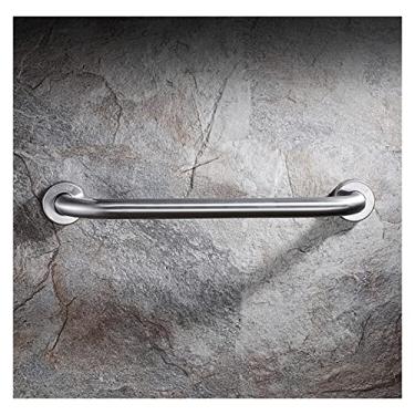 Imagem de Barras de apoio retas de aço inoxidável, barra de apoio antiderrapante montada na parede, trilho de suporte de segurança com acabamento escovado, suporte de banheiro para idosos/deficientes