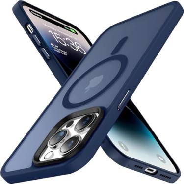 Imagem de Capa Capinha Translucida Fosca Magnética Anti Impacto Premium Macia Protetora Compatível com iPhone (Azul, iPhone 17)