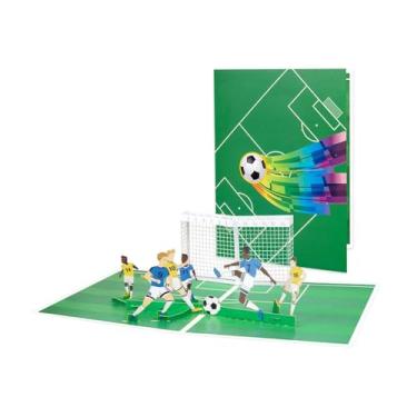 Imagem de 3D Pop Up Soccer Theme Card Player & Ball Birthday or Sports Fan Gift Cartão de Dia dos Pais para Entusiastas de Futebol