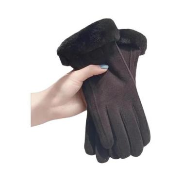 Imagem de Luvas Térmicas Femininas Para Ciclismo, Acessórios Quentes De Inverno 