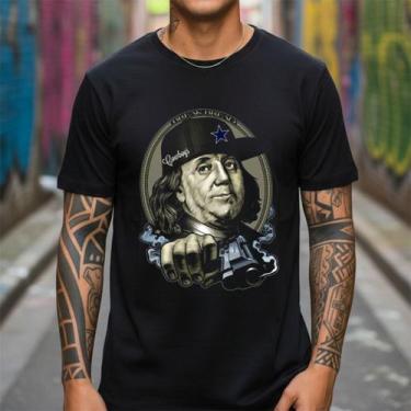 Imagem de Camisa Preta Masculina Moda Street Gangster Camisa Casual Urbana Dolla