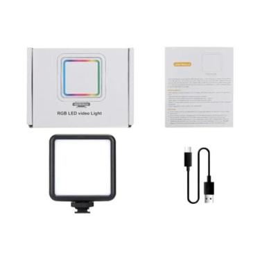 Imagem de Luz De Vídeo LED RGB 1800mAh Recarregável, Mini Painel LED Para Foto, 