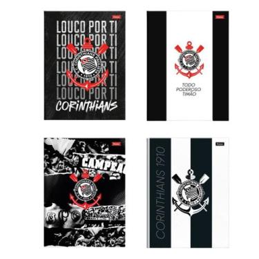 Imagem de Caderno Brochura Escolar 80 Folhas Corinthians Foroni