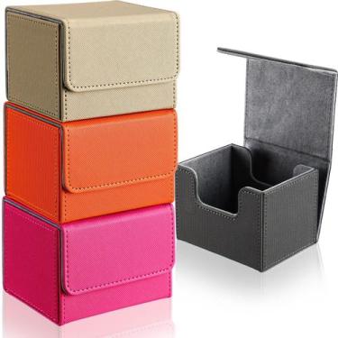 Imagem de Caixas de cartas de baralho Yookeer Leather para cartas de baralho col